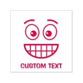 Grinsen mit offenen Augen Permastempel (Design)