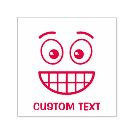 Grinsen mit offenen Augen Permastempel