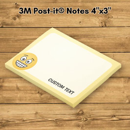 Grinsen mit offenen Augen Post-it Klebezettel
