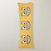 Grinsen mit offenen Augen Seitenschläferkissen (Vorderseite Vertikal)