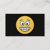 Grinsen mit offenen Augen Visitenkarte (Rückseite)