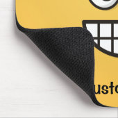 Grinsen mit Open Eyes Mouse Pad Mousepad (Ecke)