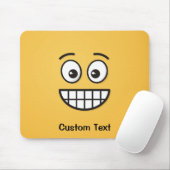 Grinsen mit Open Eyes Mouse Pad Mousepad (Mit Mouse)