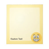Grinsen mit Open Eyes Notepad Notizblock (Vorderseite)