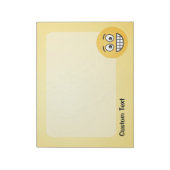 Grinsen mit Open Eyes Notepad Notizblock (Rotiert)