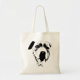 Grinsen - Pitbull Mix Nahe Kultur Tragetasche