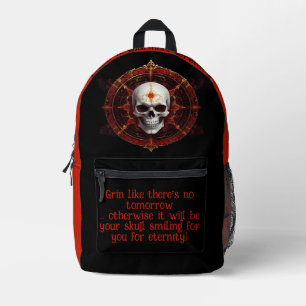 Grinsen-Rucksack Bedruckter Rucksack