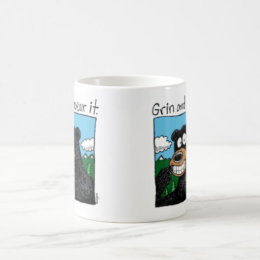 grinsen Sie u. tragen Sie es Kaffeetasse (Mittel)