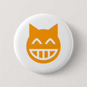 Grinsen von Emoji Katze Button