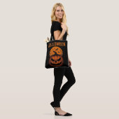 Grinsen von Jack-O'-Lantern & Flecht Klassisches H Tasche (Am Model)