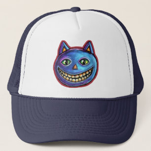Grinsende Blaue Katze Vintage Halloweenies Truckerkappe