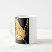 Grinsende Gurke Kaffeetasse (Vorderseite Links)