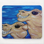 Grinsende Kamele Mousepad (Vorne)