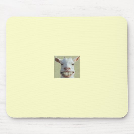 Grinsende Ziege Mousepad (Vorne)
