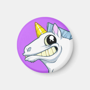 Grinsender Einhorn-Magnet Magnet