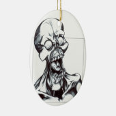 Grinsender Ghoul Keramik Ornament (Rechts)