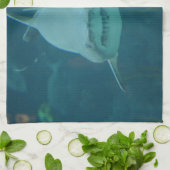 Grinsender Haifisch Geschirrtuch (Gefaltet)