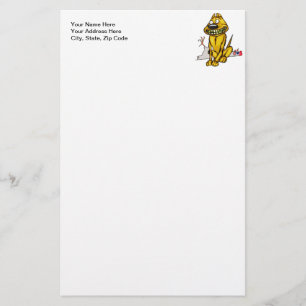 Grinsender Hund und totes Huhn Briefpapier