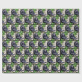 grinsender Schimpanse Geschenkpapier (Flach)