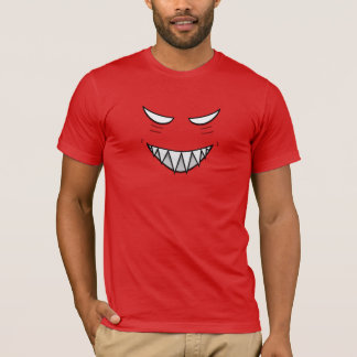 Grinsendes Gesicht mit bösen Blicken T-Shirt