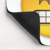 Grinsendes Gesicht mit lächelnden Augen Emoji Mousepad (Ecke)