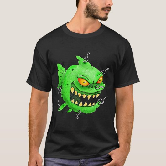 grinsendes monsterfish Shirt (Vorderseite)