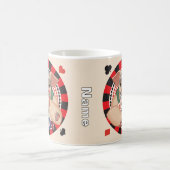Grinsendes Poker Schwein Kaffeetasse (Mittel)