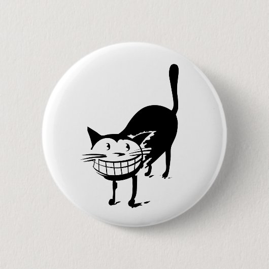 Grinsenkatze Button (Vorderseite)