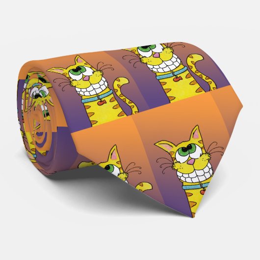 Grinsenkatze Krawatte (Gerollt)