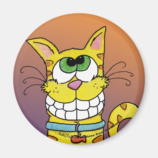 Grinsenkatze Magnet (Vorne)