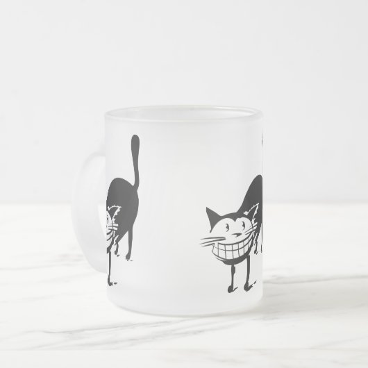 Grinsenkatze Mattglastasse (Vorderseite Links)