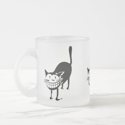 Grinsenkatze Mattglastasse (Links)
