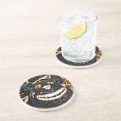 Grinsenkatze Sandstein Untersetzer (Seite)