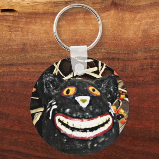 Grinsenkatze Schlüsselanhänger (Vorderseite)