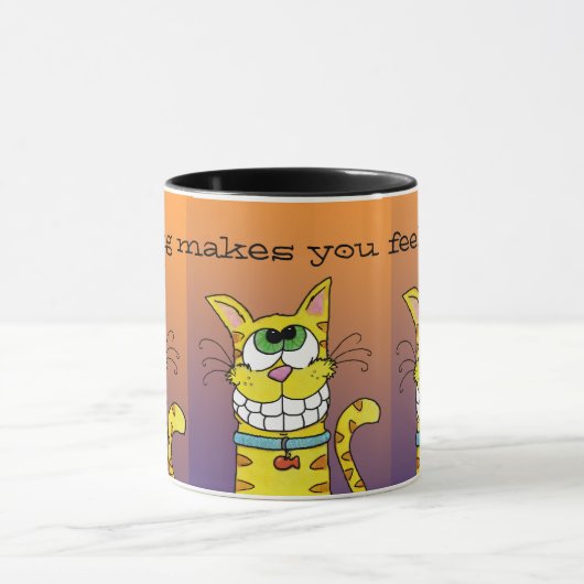 Grinsenkatze Tasse (Zentrum)