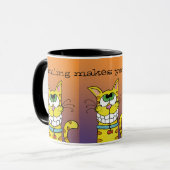 Grinsenkatze Tasse (Vorderseite Links)