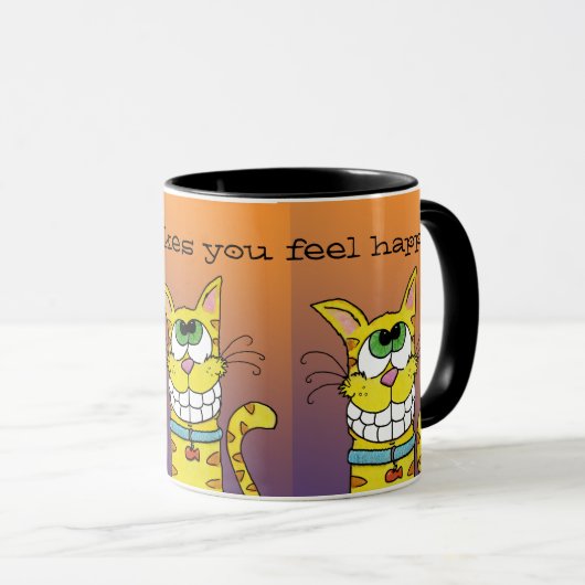 Grinsenkatze Tasse (VorderseiteRechts)