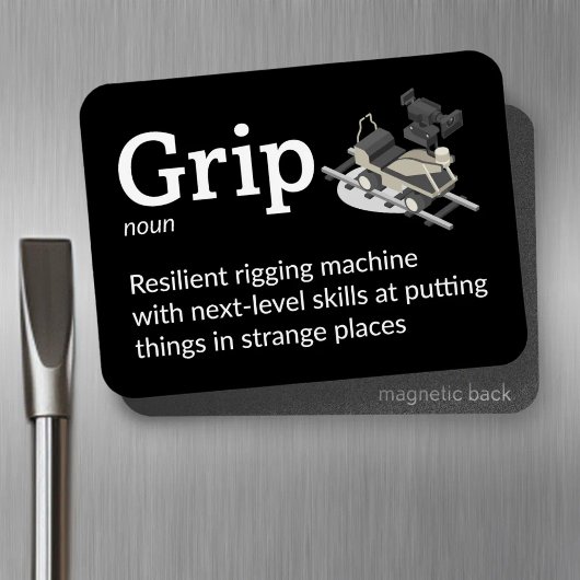 Grip-Definition - Crew 3" x 4" Flex Magnet