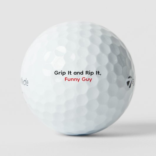 Grip It & Rip It - Funny Golf Ball Geschenk (Vorderseite)