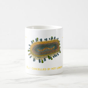 Grippe - annulliert durch heiße Zitrone Kaffeetasse