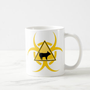 Grippe-Biogefährdung-Kaffee-Tasse der Schwein-H1N1 Kaffeetasse