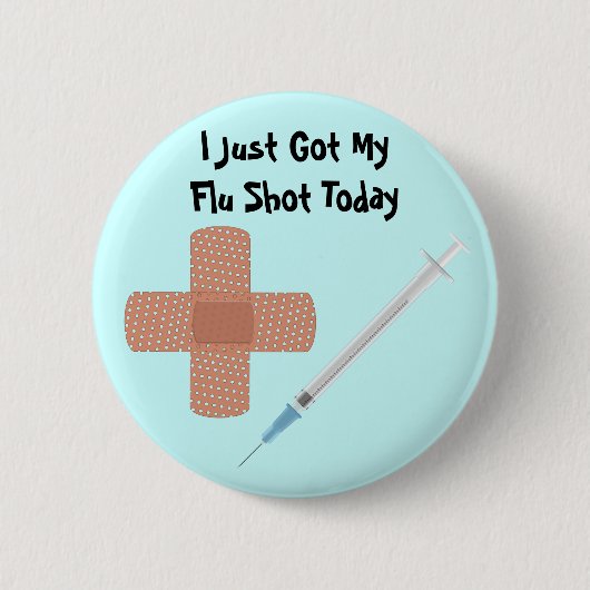 Grippe-Impfstoff-Knopf Button (Vorderseite)