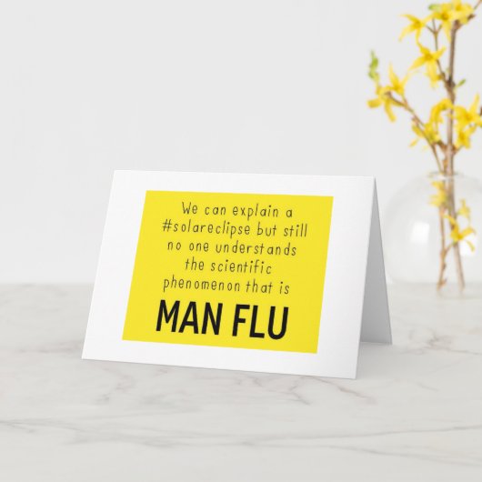 Grippe Karte (Gelbe Blume)