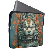 Grippe Löwe der Weisheit Elektronik-Tasche Laptopschutzhülle (Vorne Rechts)