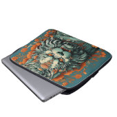 Grippe Löwe der Weisheit Elektronik-Tasche Laptopschutzhülle (Vorne Knopf)