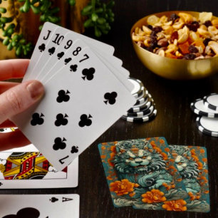 Grippe Löwe von Weisheit Spielkarten