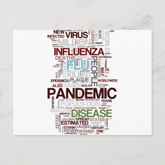 Grippe Postkarte (Vorderseite)