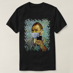 Grippe Saison Van Gogh Selbstportrait mit Maske Se T-Shirt