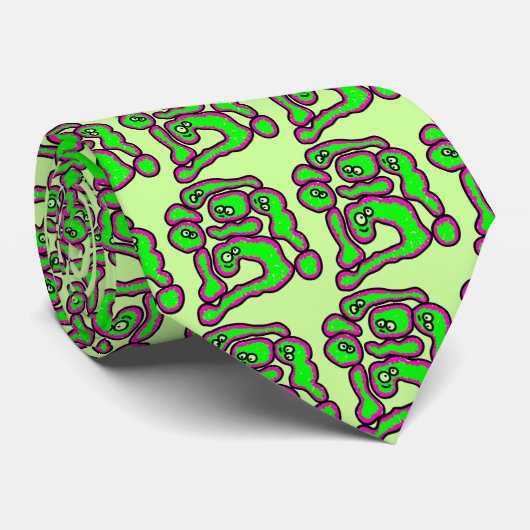 Grippe-Virus Krawatte (Gerollt)