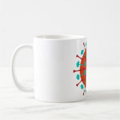 Grippe-Virus-Tasse Kaffeetasse (Links)
